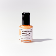 Biologisch abbaubarer Glitzer Nagellack pflanzenbasiert in orange glitzernd bunt freisteller #color_velvet-peach