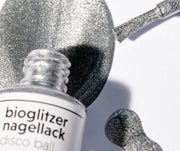 plastikfreier eco-friendly nagellack in silber #color_disco-ball