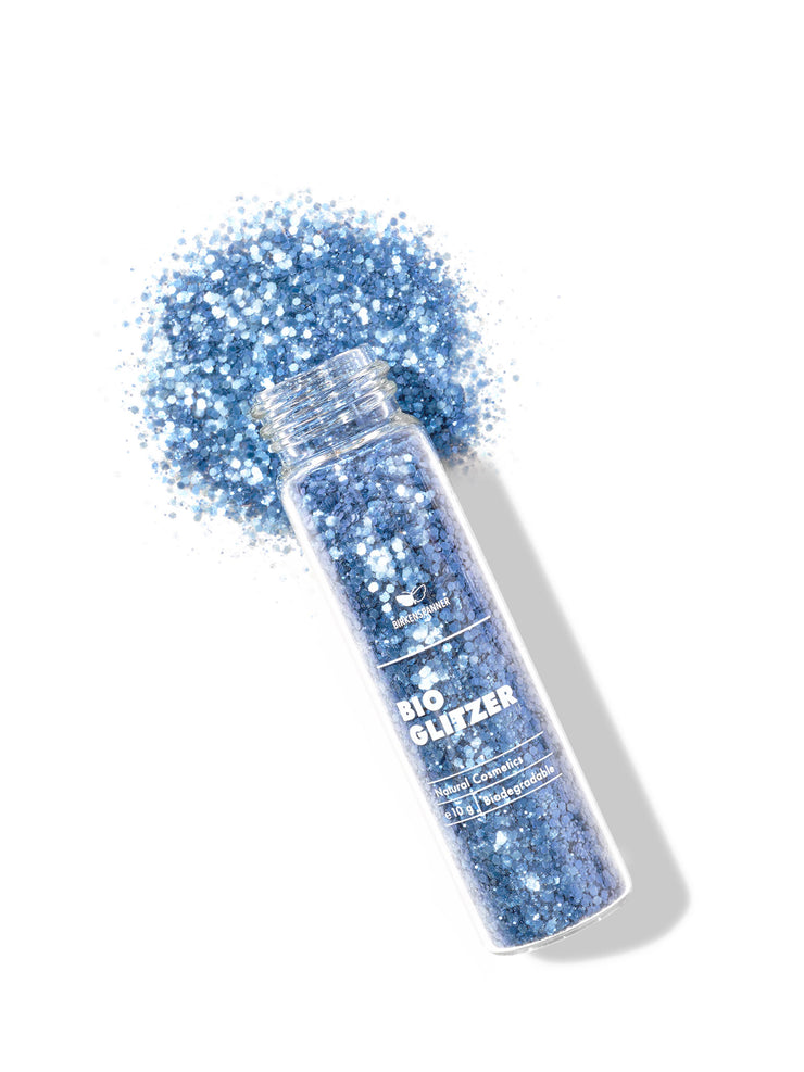 biologisch abbaubarer glitzer Dizzy Dolphin Farbe blau von oben