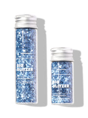 blauer birkenspanner bioglitzer vorderansicht größenvergleich#color_dizzy-dolphin