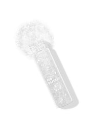 Weisser Bioglitzer Naturkosmetik Snow Flake 10 Gramm vor weißer Wand #color_snow-flake