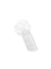 Weisser Bioglitzer Naturkosmetik Snow Flake 5 Gramm vor weißer Wand #color_snow-flake